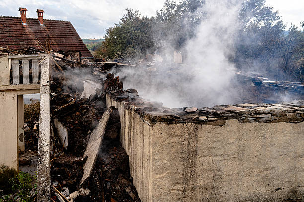 Professional Fire Damage Removal technician working in New Jersey, NJ